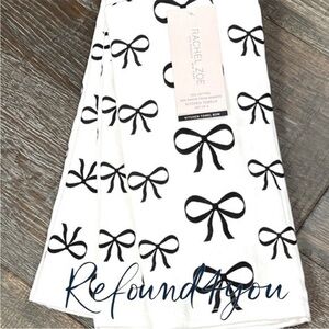 Rachel Zoe - ‘Bows’ Dish Towels (4). NWT. Firm!